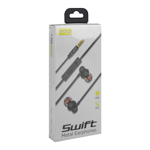 Second image of Yolo Swift Metal Earphones Y-506