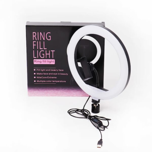 Led Ring Light With Phone Holder 26cm