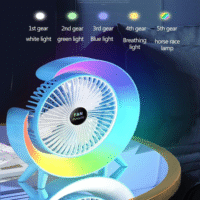 Portable Mini G Light Rechargeable Desk Fan F4