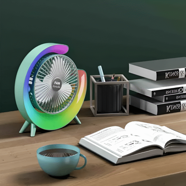 Portable Mini G Light Rechargeable Desk Fan