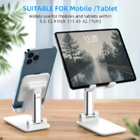 foldable-adjustable-mobile-phone-and-tablet-stand-flexible-desktop-mount-lazy-bracket-support-for-all-devices-random-color-2 - 8